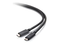 C2G 6.5ft (2m) USB-C Male to USB-C Male Cable (20V 3A) - USB 3.2 Gen 1 (5Gbps) - USB-kabel - USB-C (hann) til USB-C (hann) - USB 3.2 Gen 1 - 20 V - 3 A - 2 m - svart C2G28883