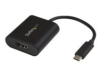 StarTech.com USB C to 4K HDMI Adapter - 4K 60Hz - Thunderbolt 3 Compatible - USB Type C to HDMI Video Display Adapter (CDP2HD4K60SA) - Video adapter - TAA-samsvar - USB-C hann til HDMI hunn - 19 cm - svart - støtte for 4K 60 Hz (3840 x 2160) - for P/N: TB4CDOCK CDP2HD4K60SA