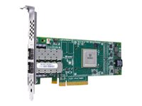 HPE StoreFabric SN1100Q 16Gb Dual Port - Vertbussadapter - PCIe 3.0 lav profil - 16Gb Fibre Channel x 2 - gjenmarkedsført - for ProLiant DL325 Gen10, DL345 Gen10, DL365 Gen10, DX360 Gen10, XL220n Gen10, XL290n Gen10 P9D94AR
