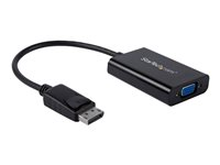 StarTech.com DisplayPort to VGA Adapter with Audio - 1920x1200 - DP to VGA Converter for Your VGA Monitor or Display (DP2VGAA) - DisplayPort / VGA-adapter - DisplayPort (hann) til HD-15 (VGA), Micro-USB type B (kun strøm), minijakk (hunn) - DisplayPort 1.2 - 18.4 m - 1920 x 1200 (WUXGA)-støtte, aktiv - svart - for P/N: DK30CH2DEP, DK30CH2DEPUE, TB32DP14, TB32DP2T, TB3DK2DHV, TB3DK2DHVUE, TB3DKDPMAWUE DP2VGAA