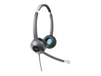Cisco 522 Wired Dual - Hodesett - on-ear - kablet - 3,5 mm jakk - gjenfabrikert CP-HS-W-522USBC-RF
