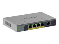 NETGEAR Easy Smart GS105EPP - Switch - high-power - L3 - smart - 1 x 10/100/1000 + 4 x 10/100/1000 (PoE+) - stasjonær, veggmonterbar - PoE+ (120 W) GS105EPP-100EUS