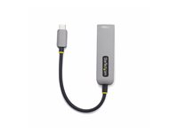 StarTech.com USB-C to Ethernet Adapter, NIC, 1Gbps - Nettverksadapter - USB-C 3.2 Gen 1 - Gigabit Ethernet + USB-C 3.2 Gen 1 - romgrå 1GPD3-USB-C-ETHERNET