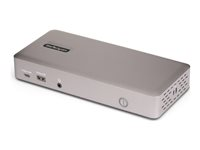 StarTech.com Triple-Monitor USB4 Docking Station, 4K 60Hz HDMI or DisplayPort, 100W Laptop Charging, 2.5GbE, USB-C Multi-Monitor Dock, Driverless - Dokkingstasjon - USB4 / Thunderbolt 4 - 3 x DP, 3 x HDMI - 1GbE, 2.5GbE - 180 watt 150UE-USB4DOCKTRIPLE