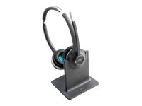 Cisco 562 Wireless Dual - Hodesett - on-ear - DECT 6.0 - trådløs - med Standard Base Station - gjenfabrikert CP-HS-WL-562SEU-RF