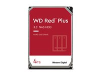 WD Red Plus - Harddisk - 4 TB - intern - 3.5" - SATA 6Gb/s - 5400 rpm - buffer: 128 MB WD40EFZZ