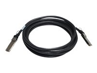 HPE X240 Direct Attach Copper Cable - Nettverkskabel - QSFP+ til QSFP+ - 5 m - for HPE SN2100M 100, SN2410M 25, Apollo 4200, 4200 Gen10, Edgeline e920, ProLiant e910t 2U JG328A