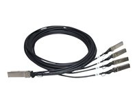 HPE X240 Direct Attach Copper Splitter Cable - Nettverkskabel - SFP+ til QSFP+ - 5 m - for HPE 5900AF-48, Edgeline e920, FlexFabric 1.92, 11908, 12902, ProLiant e910t 2U JG331A