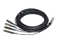HPE X240 Direct Attach Copper Splitter Cable - Nettverkskabel - SFP+ til QSFP+ - 3 m - for HPE 5900AF-48, Edgeline e920, FlexFabric 1.92, 11908, 12902, ProLiant e910t 2U JG330A