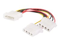 C2G "Y" Cable - Strømsplitter - 4-pin intern strøm (hann) til 4-pin intern strøm (hunn) 81849