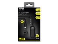 PORT Connect - USB/VGA-adapter - 24 pin USB-C (hann) til HD-15 (VGA) (hunn) - 15 cm 900125
