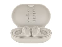 Belkin SoundForm ClearFit - True wireless-hodetelefoner med mikrofon - åpent øre - over-øret-montering - Bluetooth - sand AUC013CTSA