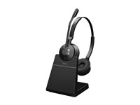 Jabra Engage 55 SE Stereo - Hodesett - on-ear - DECT - trådløs - USB-A via DECT adapter - UC-sertifisert 9659-415-111