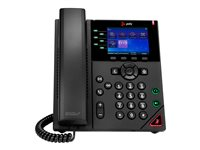 Poly VVX 350 - VoIP-telefon - treveis anropskapasitet - SIP, SDP, SRTP - 6 linjer - svart - Samsvar med GSA Trade - TAA-samsvar 89B71AA#AC3