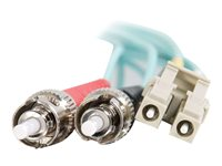 C2G LC-ST 10Gb 50/125 OM3 Duplex Multimode PVC Fiber Optic Cable (LSZH) - Nettverkskabel - ST flermodus (hann) til LC multimodus (hann) - 2 m - 2 m - fiberoptisk - dupleks - 50 / 125 mikroner - OM3 - halogenfri - akvamarin 85541
