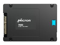 Micron 7450 PRO - SSD - Enterprise - kryptert - 3840 GB - intern - 2.5" - U.3 PCIe 4.0 (NVMe) - TCG Opal Encryption 2.0, Self-Encrypting Drive (SED) - TAA-samsvar MTFDKCB3T8TFR-1BC15ABYYR