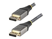 StarTech.com 1ft/30cm DisplayPort 1.4 Cable, 8K 60Hz HDR10 - DisplayPort-kabel - DisplayPort (hann) låst til DisplayPort (hann) låst - DisplayPort 1.4 - 30 cm - 8 K 60 Hz (7680 x 4320) støtte, 4 K 120 Hz (3840 x 2160) støtte, HDR10-støtte, halogenfri, formstøpt, passiv - svart, grå DP14VMM1F