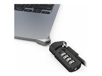 Compulocks Ledge Lock Adapter for MacBook Air 15" M2-M4 with Combination Cable Lock Silver - System, sikkerhetssett - kodelås - for Apple MacBook Air (15.3 tommer, I midten av 2023, M2) MBALDG05CL