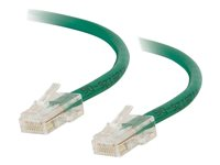 C2G Cat5e Non-Booted Unshielded (UTP) Network Patch Cable - Koblingskabel - RJ-45 (hann) til RJ-45 (hann) - 50 cm - UTP - CAT 5e - flertrådet, uniboot - grønn 83060