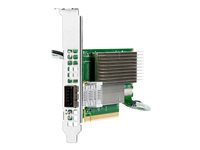HPE InfiniBand HDR MCX653105A-HDAT - Nettverksadapter - PCIe 4.0 x16 lav profil - 200Gb Ethernet / 200Gb Infiniband QSFP28 x 1 - for ProLiant DL325 Gen10, DL345 Gen10, DL365 Gen10, DL380 Gen10 P23664-B21