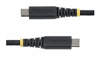StarTech.com - USB-kabel - USB-C (hann) til USB-C (hann) - USB 2.0 - 3 A - 30 cm - USB Power Delivery (60W) - svart USB2CC30CMNCBR