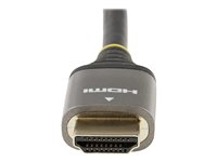 StarTech.com 10ft (3m) Premium Certified HDMI 2.0 Cable with Ethernet, High Speed Ultra HD 4K 60Hz HDMI Cable HDR10, ARC, HDMI Cord For Ultra HD Monitors, TVs, Displays, w/ TPE Jacket - Durable HDMI Video Cable (HDMMV3M) - Premium High Speed - HDMI-kabel med Ethernet - HDMI hann til HDMI hann - 3 m - skjermet - grå, svart - passiv, støtte for 4K 60 Hz (3840 x 2160) HDMMV3M