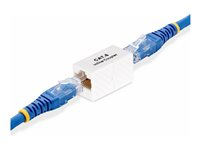 StarTech.com RJ45 Coupler, Inline Cat6 Coupler, Female to Female (F/F) T568 Connector, Unshielded Ethernet Cable Extension (IN-CAT6-COUPLER-U1) - Nettverkkopler - RJ-45 (hunn) til RJ-45 (hunn) - uskjermet - CAT 5/5e/6 - passiv - hvit IN-CAT6-COUPLER-U1