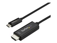 StarTech.com 10ft (3m) USB C to HDMI Cable, 4K 60Hz USB Type C to HDMI 2.0 Video Adapter Cable, Thunderbolt 3 Compatible, Laptop to HDMI Monitor/Display, DP 1.2 Alt Mode HBR2 Cable, Black - 4K USB-C Video Cable (CDP2HD3MBNL) - Adapterkabel - 24 pin USB-C hann til HDMI hann - 3 m - svart - støtte for 4K 60 Hz (3840 x 2160) - for P/N: TB4CDOCK CDP2HD3MBNL